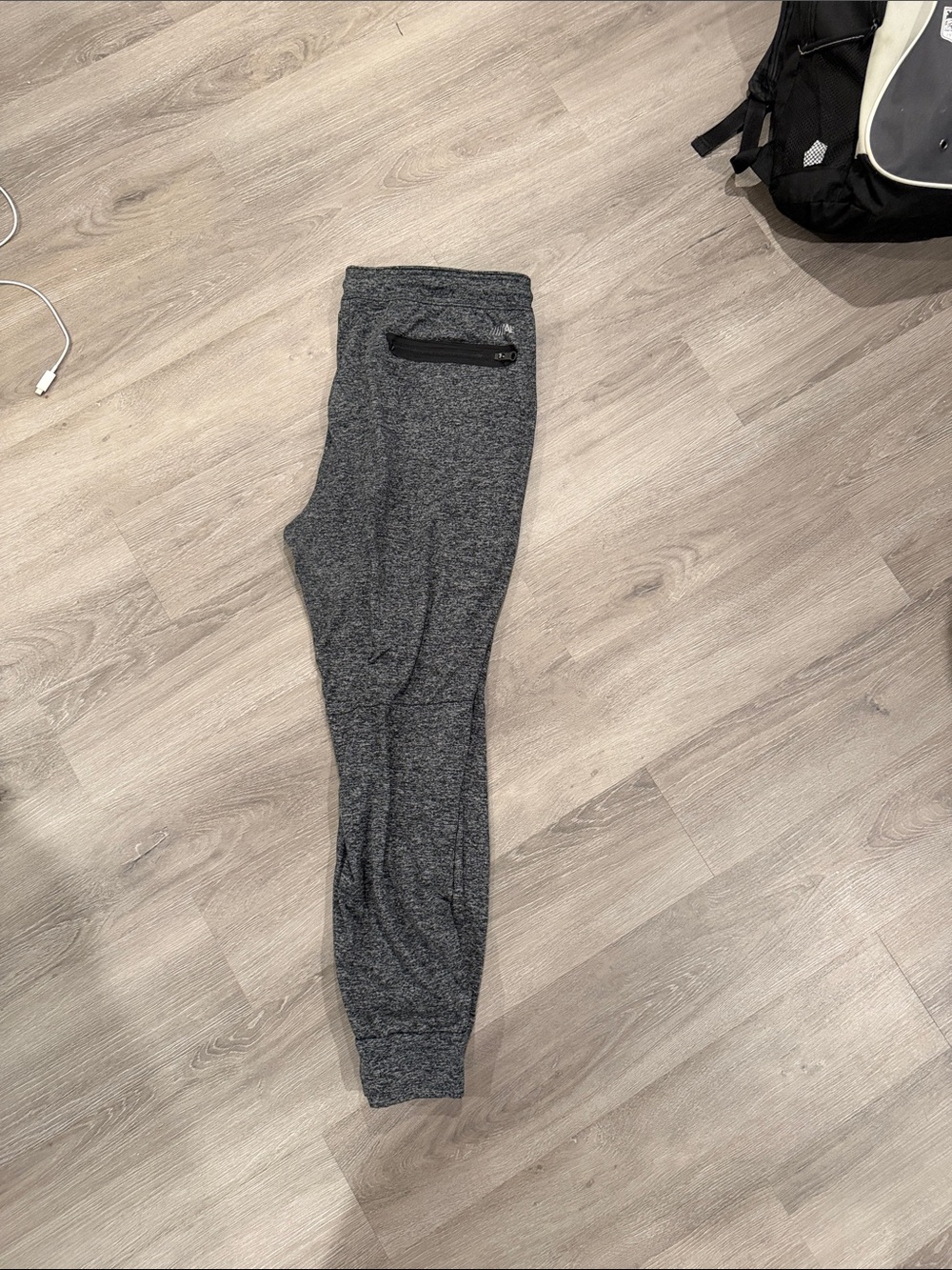 American Eagle Outfitters Charcoal Gray Jogger Sweatpants with Zipper Pocket